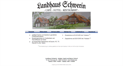 Desktop Screenshot of landhaus-schwerin.de